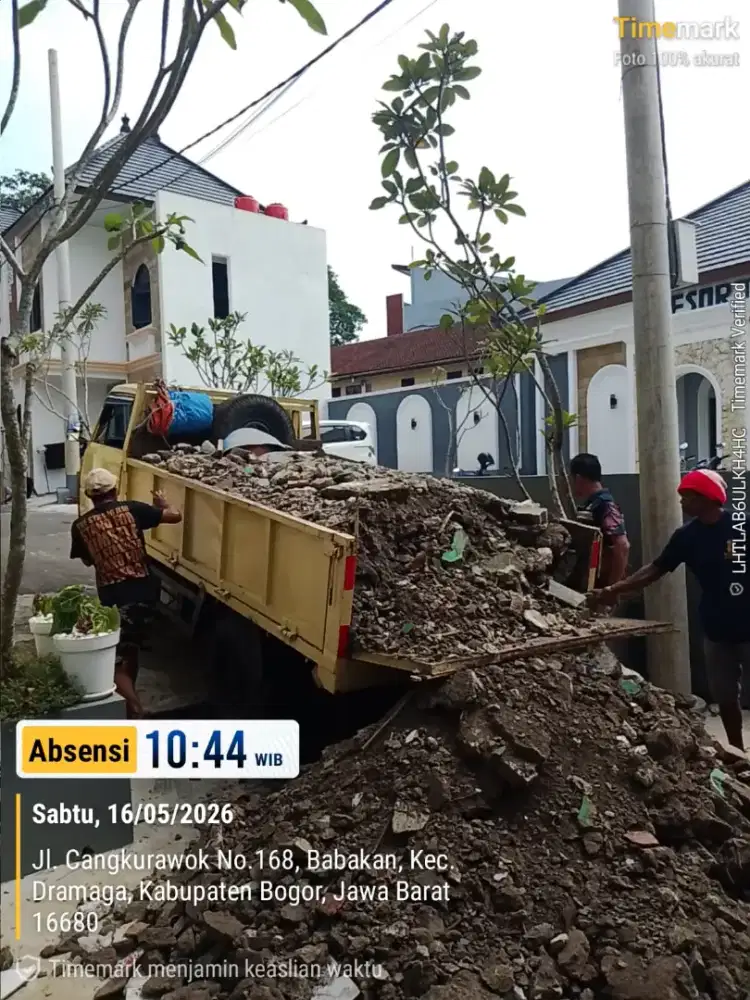 Jasa buang puing, sampah proyek & pengurugan lahan