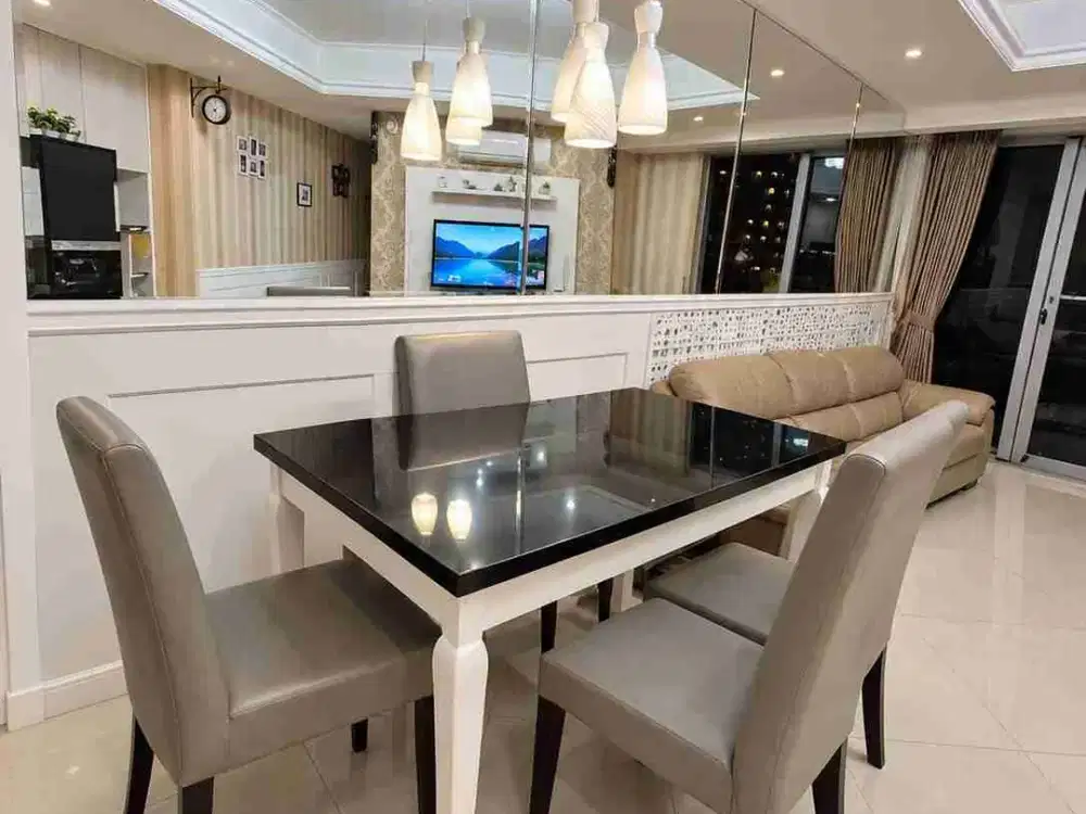 DIJUAL – Apartemen 2 BR Full Furnished HGB Lantai 10 Kemayoran