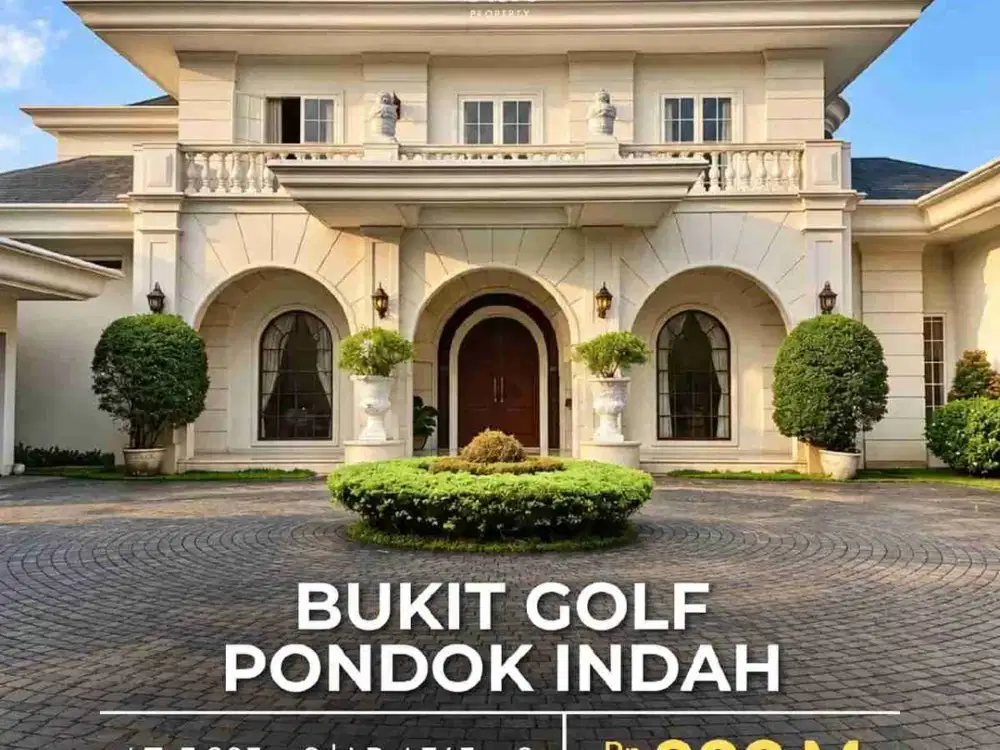 Bukit Golf Pondok Indah Luxury French Classic House View Golf Halaman Luas