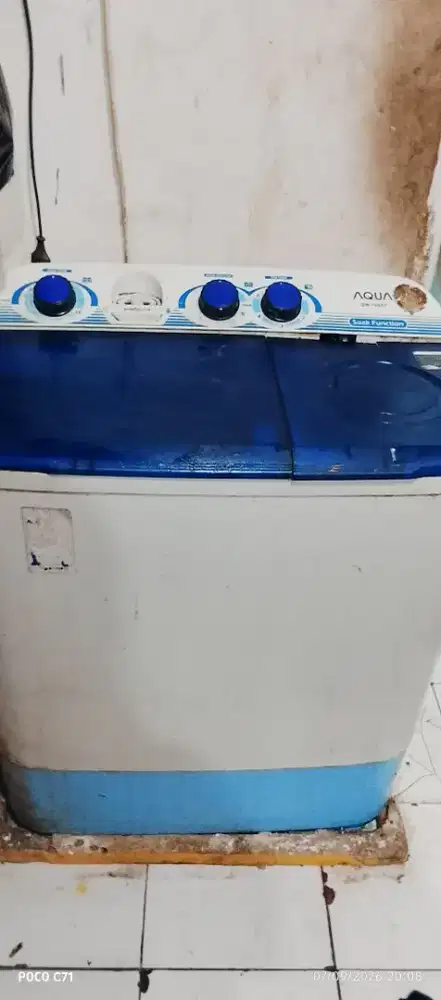 mesin cuci aqua 2 tabung