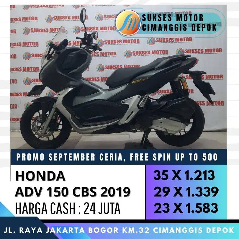 HONDA ADV 150 CBS 2019 PROMO KREDIT CASHBACK 300 UNIT MULUS BERGARANSI