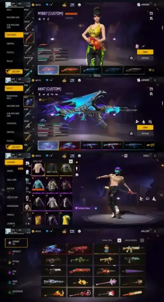Jual akun ff aman dan amanah