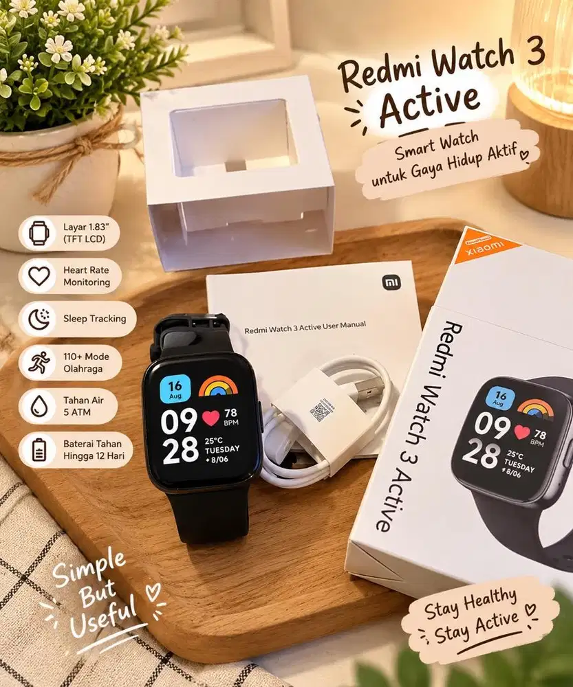 Smart Watch Redmi Watch 3 Active