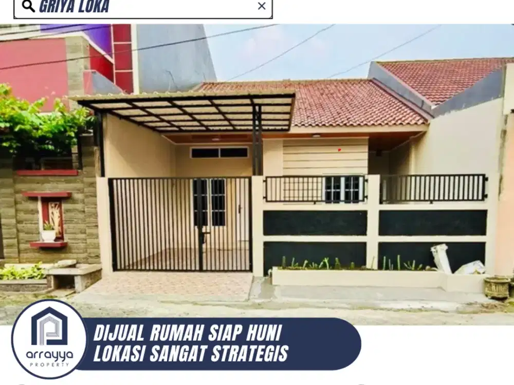DIJUAL RUMAH CANTIK SIAP HUNI LINGKUNGAN ASRI DI GRIYA LOKA BSD (HRB182)