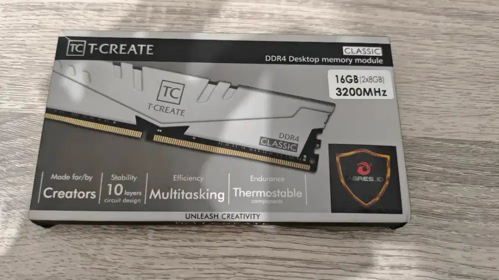 RAM 16GB T-CREATE CLASSIC DDR4 (8GBx2) 3200MHZ PC4-25600