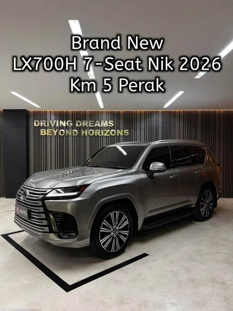 Lexus LX700H Hybrid 7-Seater Nik 2026 Sonic Titanium Km5Perak B1292AZO
