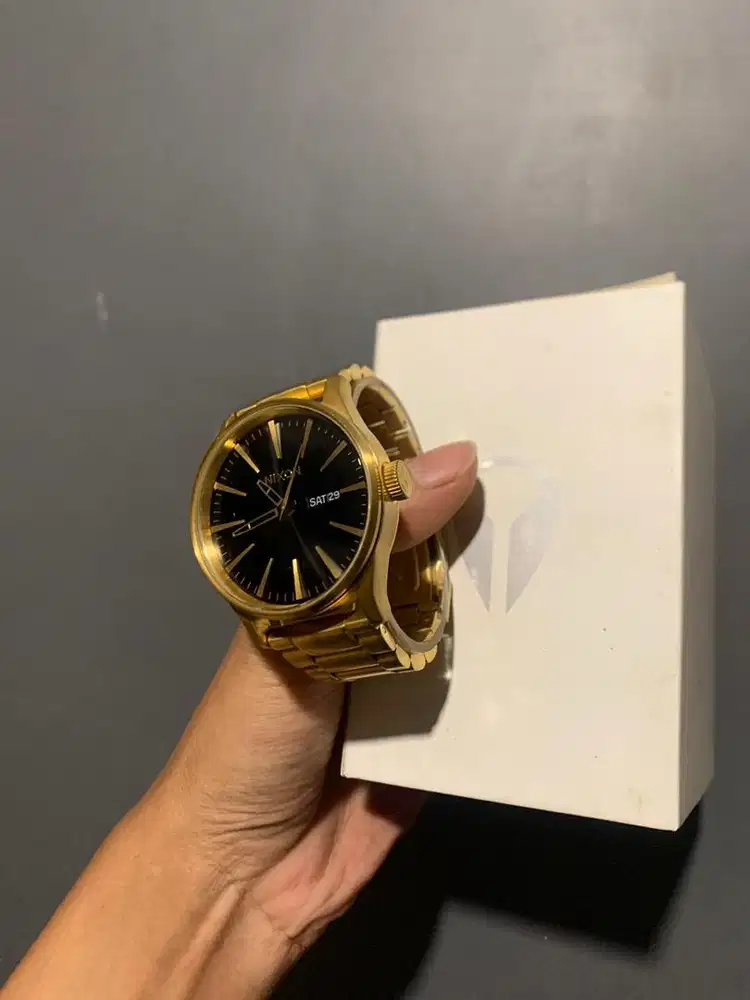 Jam tangan nixon sentry all gold / black japan
