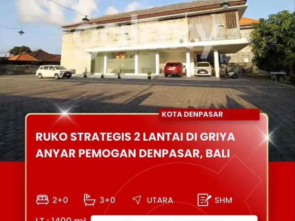 DISEWAKAN RUKO STRATEGIS DI DAERAH PEMOGAN DENPASAR BALI