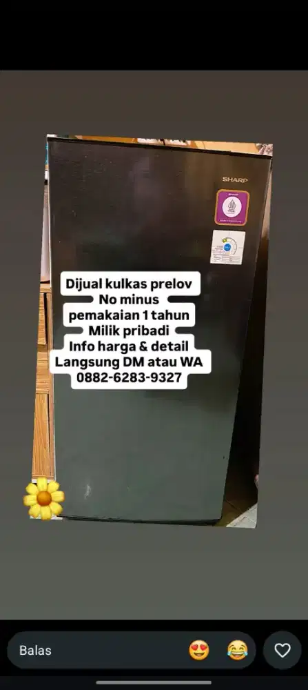 Jual Cepat Kulkas 1 Pintu