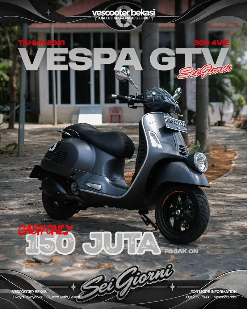 VESPA GTV SEI GIORNI 300 4VIE 2021