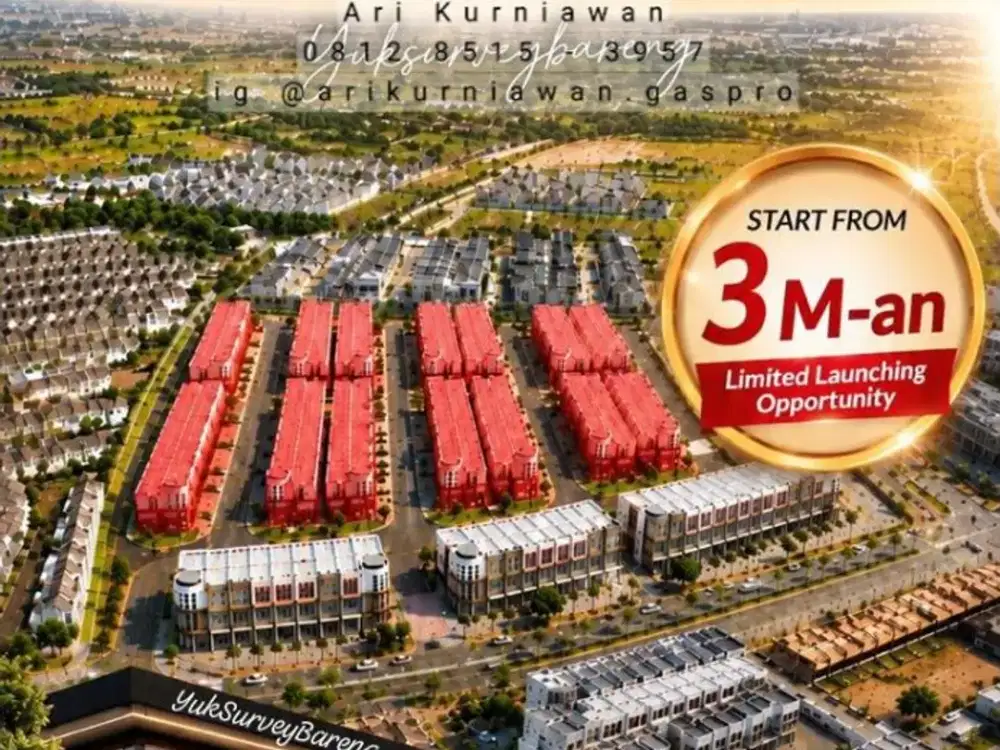 GRAND BOULEVARD ANIVA  Ruko Terbaru di Gading Serpong 3,2Man LIMITED LAUNCHING OPPORTUNITY!