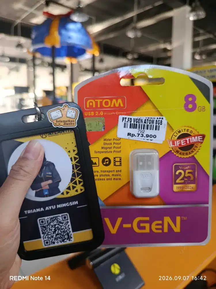 PT FD VGEN ATOM 8GB | ATLANTIS DAHSYAT