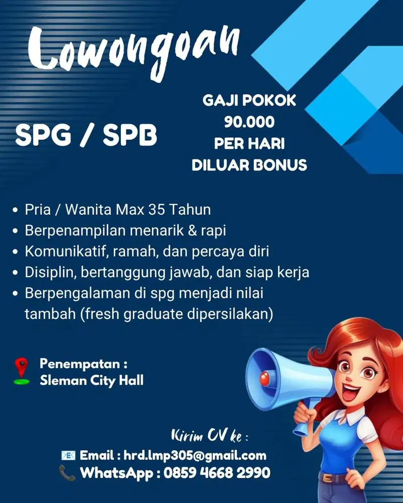 lowongan spg/spb