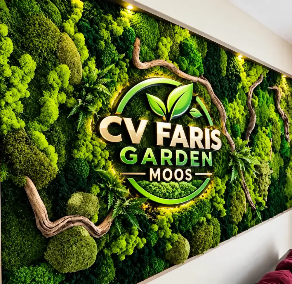 Vertikal garden hiasan dinding estetika