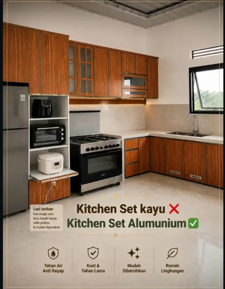 KITCHENSET ALUMINIUM
