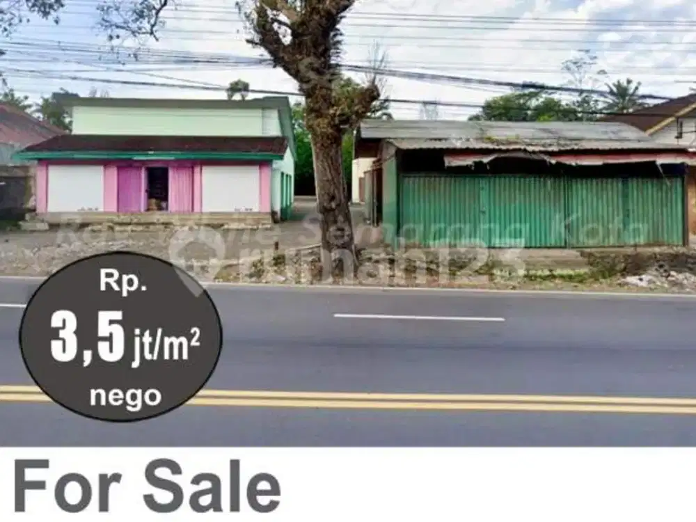 Rumah dan Tanah Pinggir Jalan Raya Strategis di Argomulyo A5752