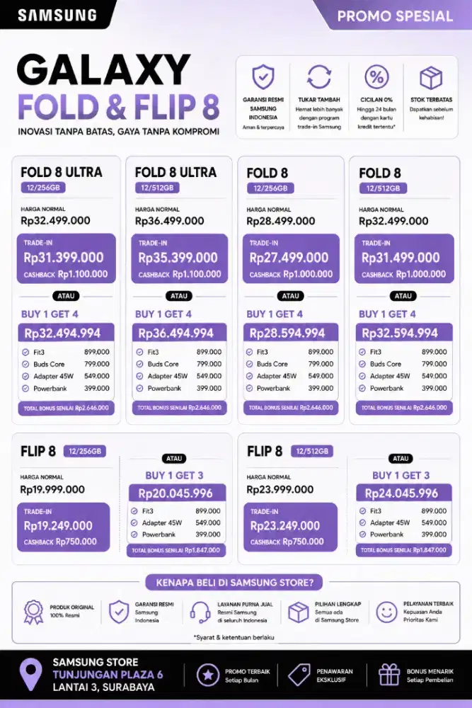CICILAN FOLD 8 HANYA EKTP SAJA