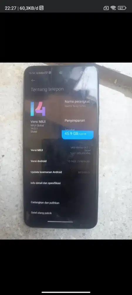 Xiomi Redmi Not 9 Pro