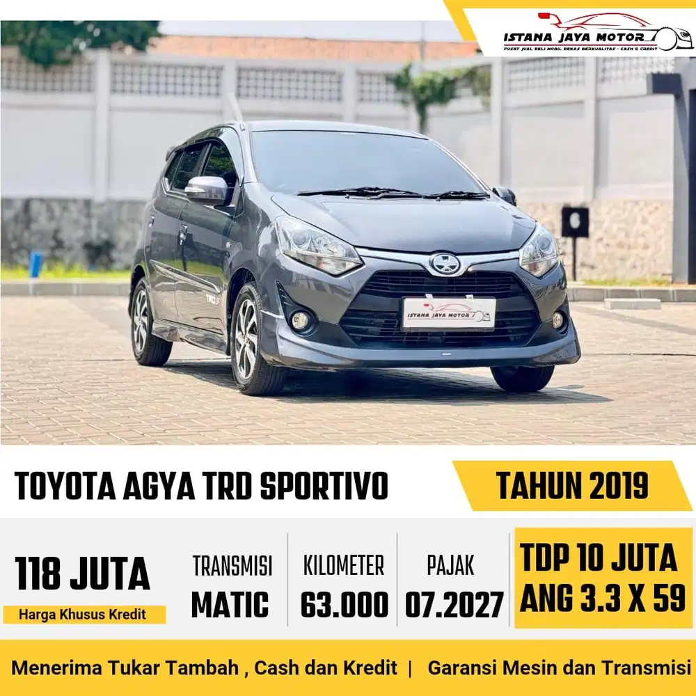 [PAJAK PANJANG] Toyota Agya TRD Sportivo Automatic 2019