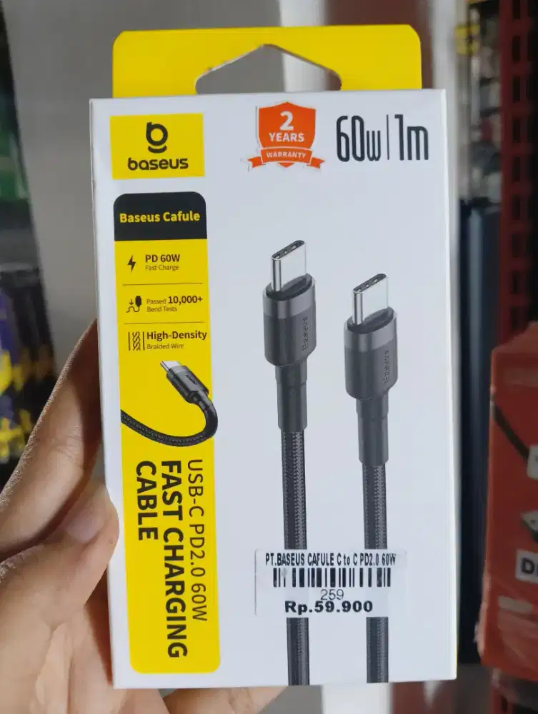 BASEUS CAFULE C TO C 60W | ATLANTIS DAHSYAT