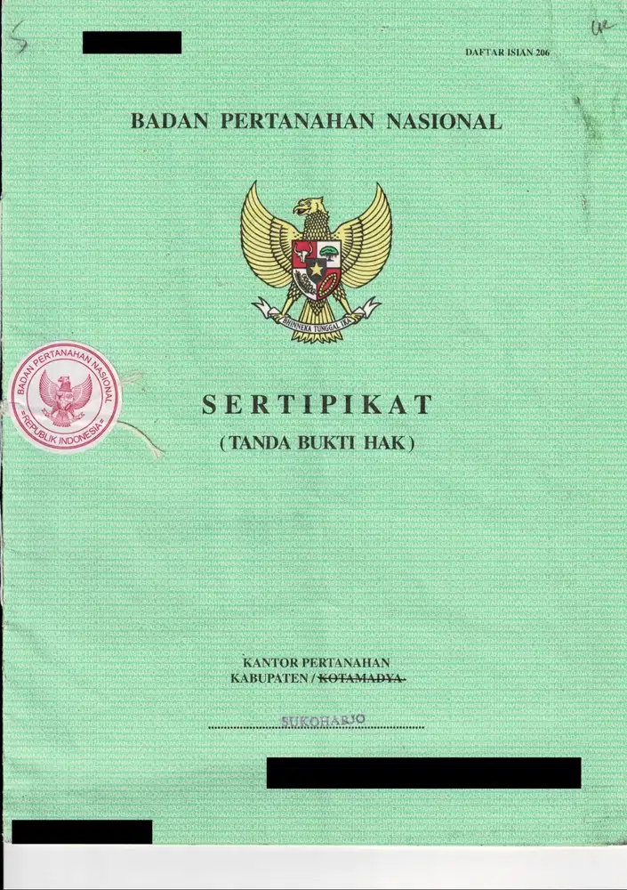 Jual BU Sawah Watubonang sukoharjo