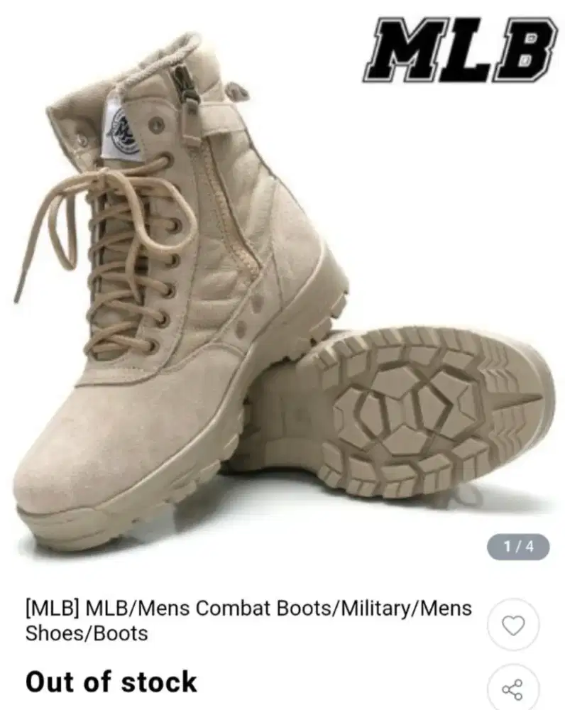 MLB ARMY BOOTS SIZE 42