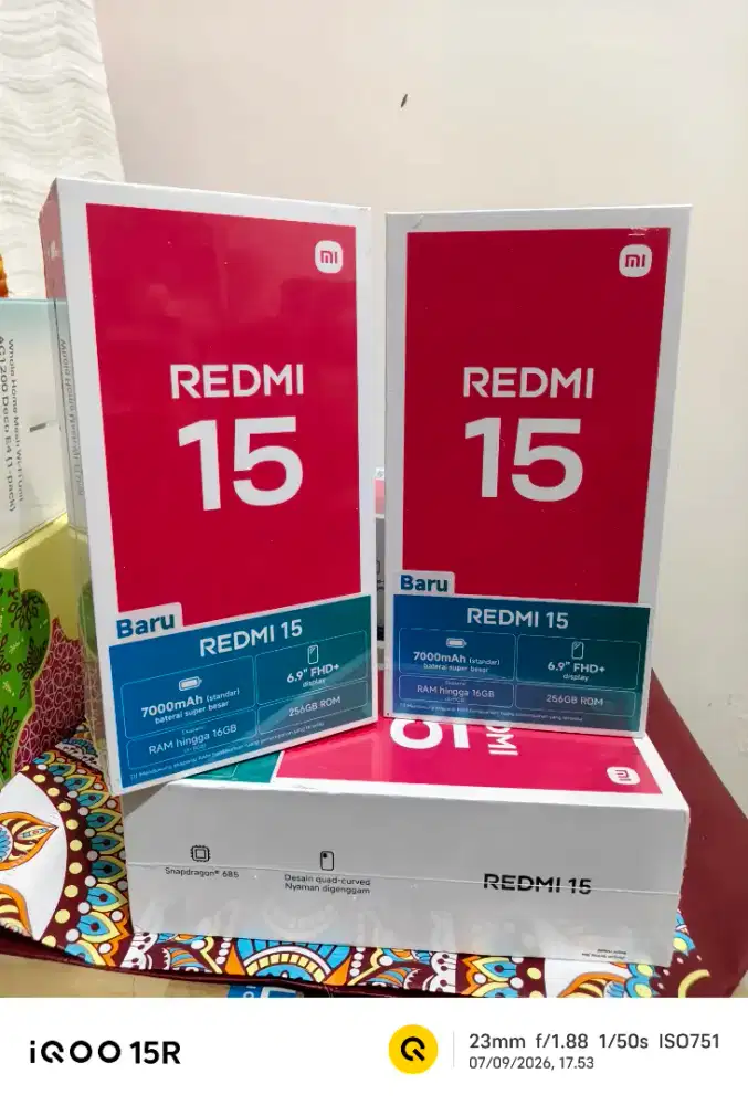 Xiaomi redmi 15 8/256gb garansi resmi