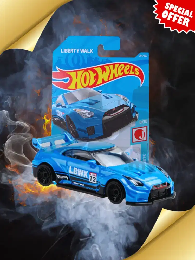 Hot Wheels LB-Silhouette Works GT Nissan 35GT-RR Ver.2 Biru J-Imports