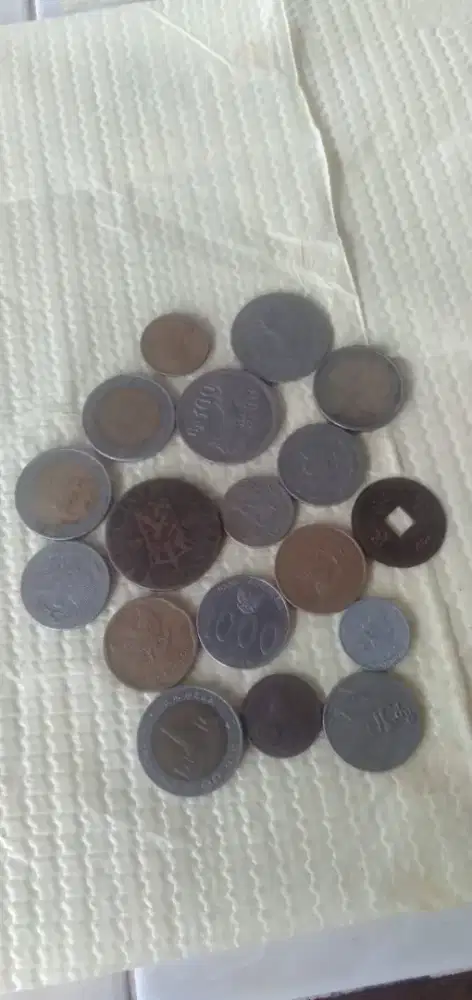 Di jual asli dan  original koin kuno zaman dulu murah ,meriah aja
