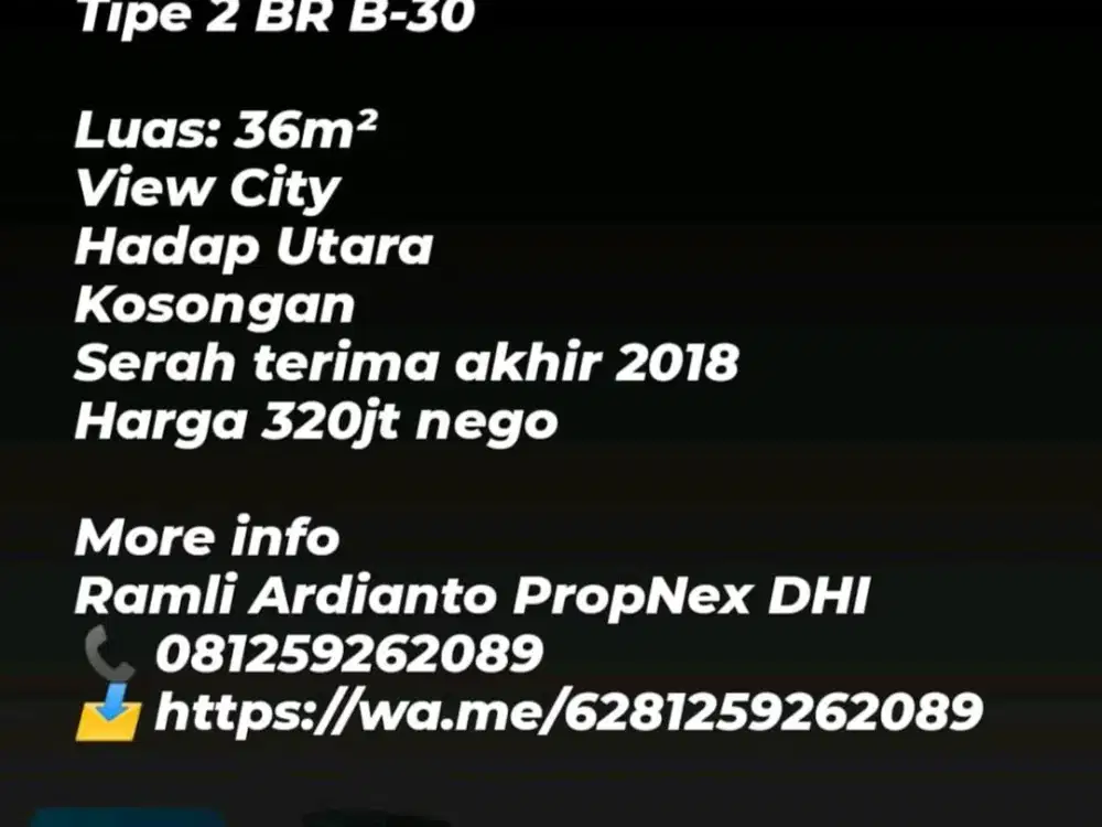 Puncak Dharmahusada 2BR B30