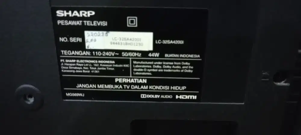 TV LED SHARP 32