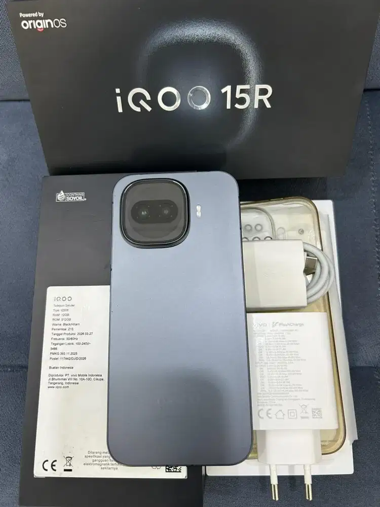 IQoo 15R , Black , 12+12/512GB