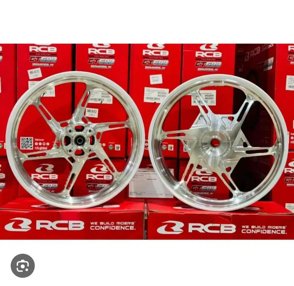 Jual Velg RCB CT 600 Silver chroome bekas mulus