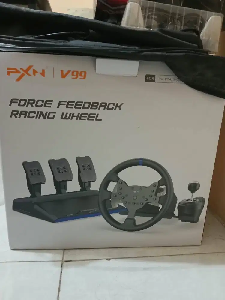 [LIKE NEW] PXN V99 Force Feedback Racing Wheel Fullset Mulus Normal