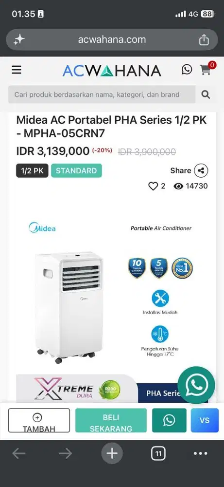 AC PORTABLE MIDEA