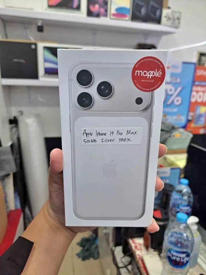 IPhone 17 Pro Max 512GB Silver New Garansi Resmi IBox