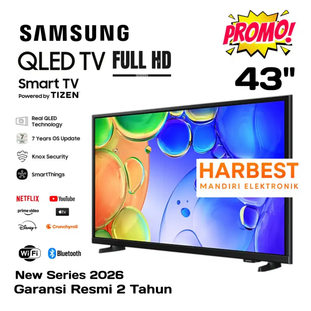 SAMSUNG 43Q5F SMART TV 43 QLED FULL HD TizenOSHyper RealPicture Engine
