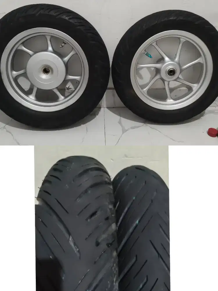 Velg Ori Scoopy R12 Sepasang + Ban Federal baru 2 minggu