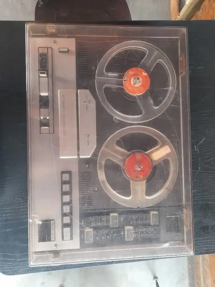 Philips N4414 reel to reel tape komplit langka mantap jual cepat aja