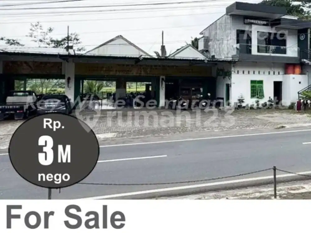 Tanah dan Bangunan Pinggir Jalan Raya di Tingkir Salatiga A5633