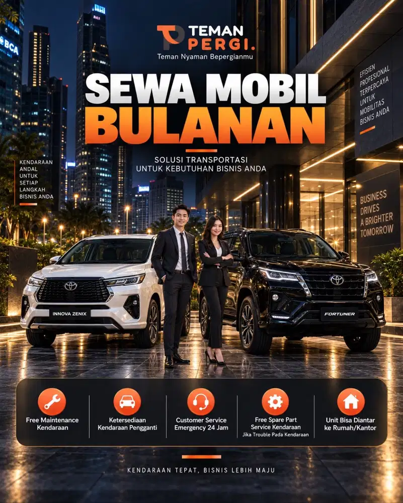 Sewa Mobil Bulanan Untuk Kebutuhan Perusahaan
