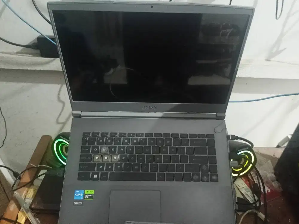 Jual laptop MSI thin 15 core i5 gen 12 ram 24 GB SSD 500Gb rtx4050