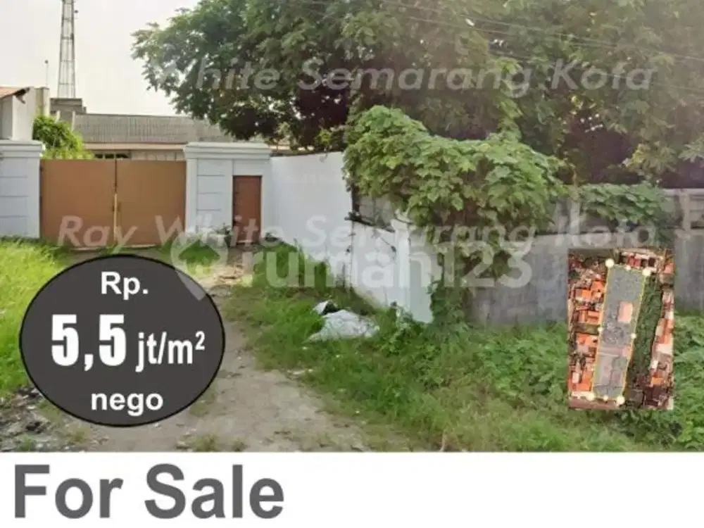 Tanah dan Bangunan Siap Bangun Strategis di Kramat Tegal A5821