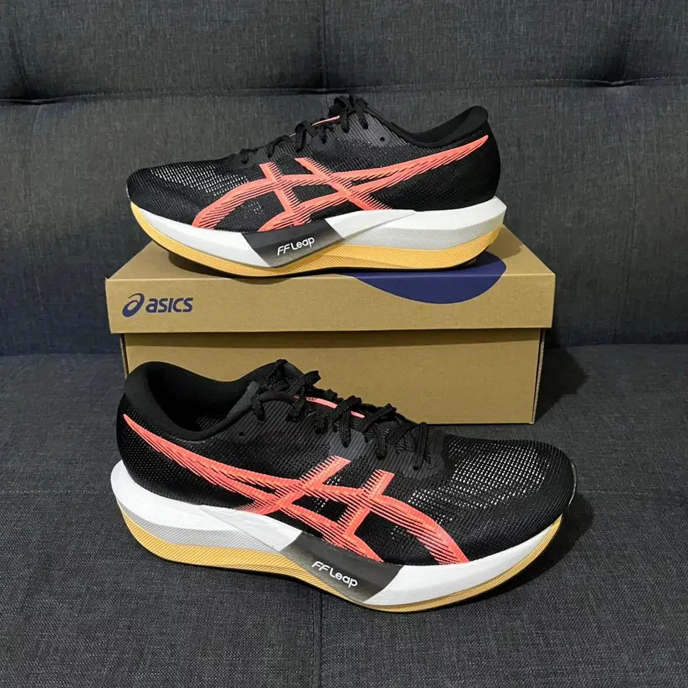 Sepatu Asics Magic Speed 5 Black BNIB Original Sz 43.5