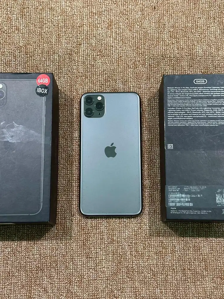 iphone 11 promax 64gb ibox second
