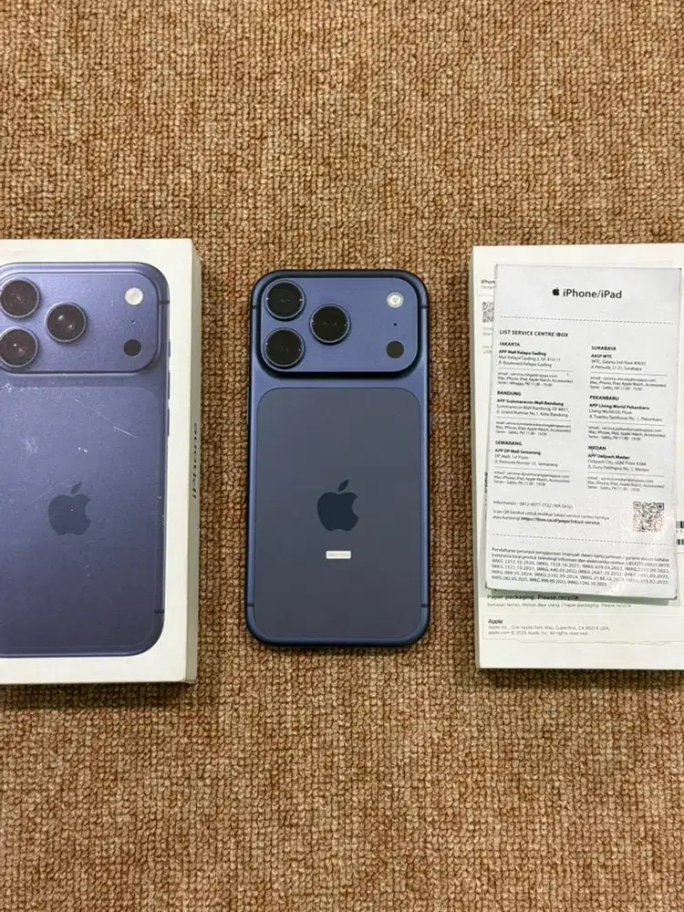 iphone 17 pro 256gb ibox bh 100% like new