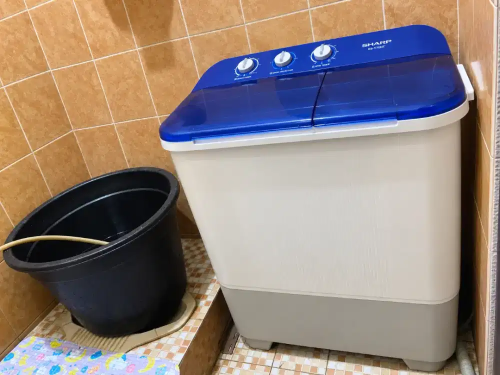 Mesin Cuci Sharp 7,5 Kg 2 Tabung - Normal & Siap Pakai