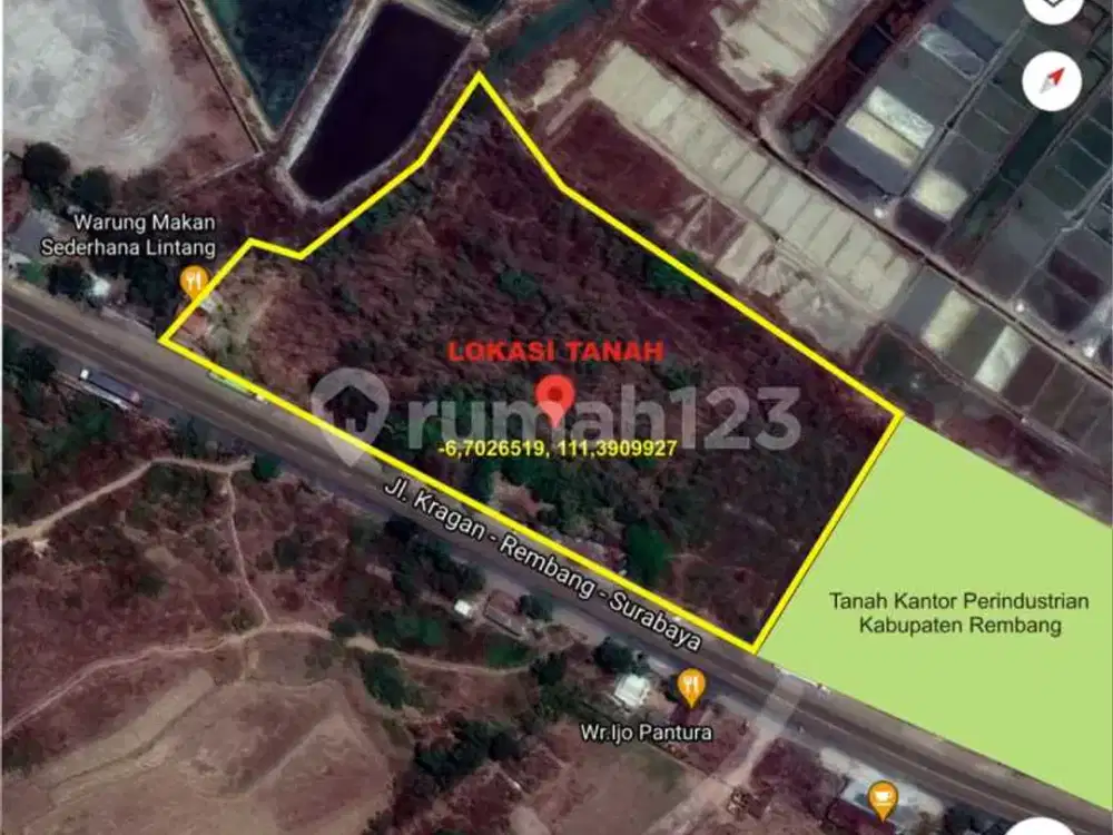 Tanah Strategis di Jalan Pantura Semarang Rembang