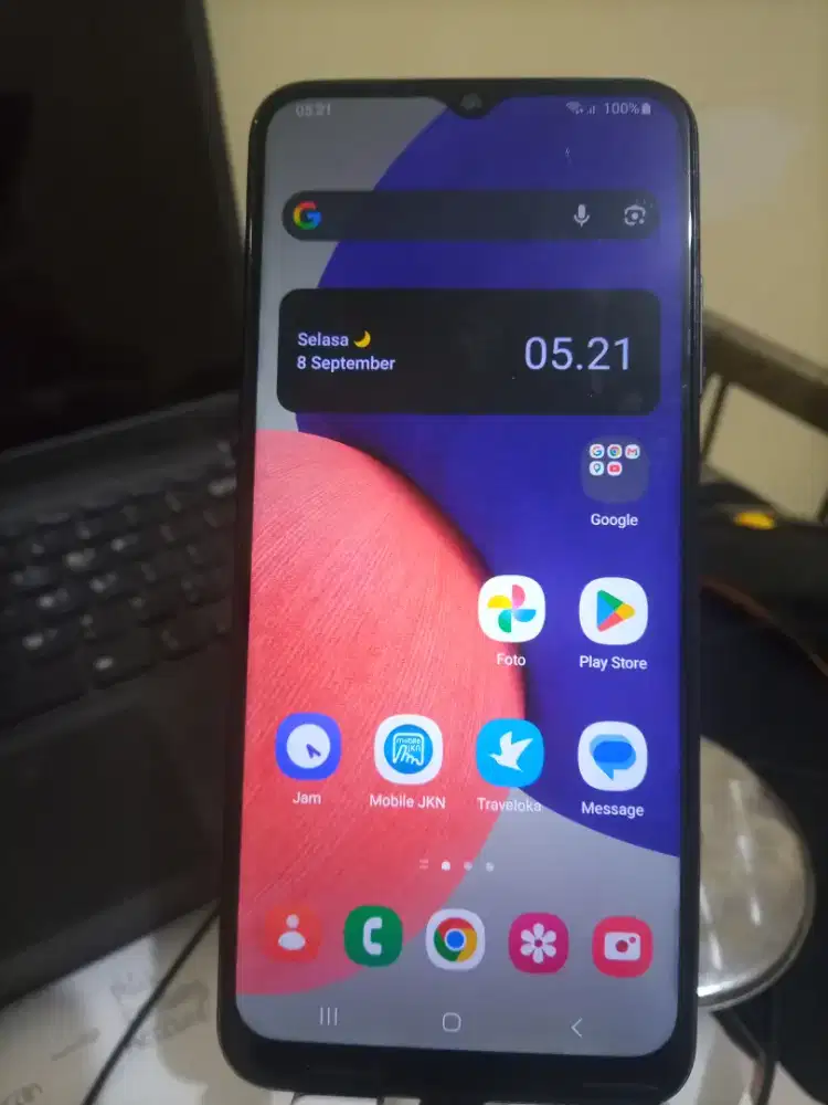 Jual samsung A22 jaringan 5G lengkap dos dan charger