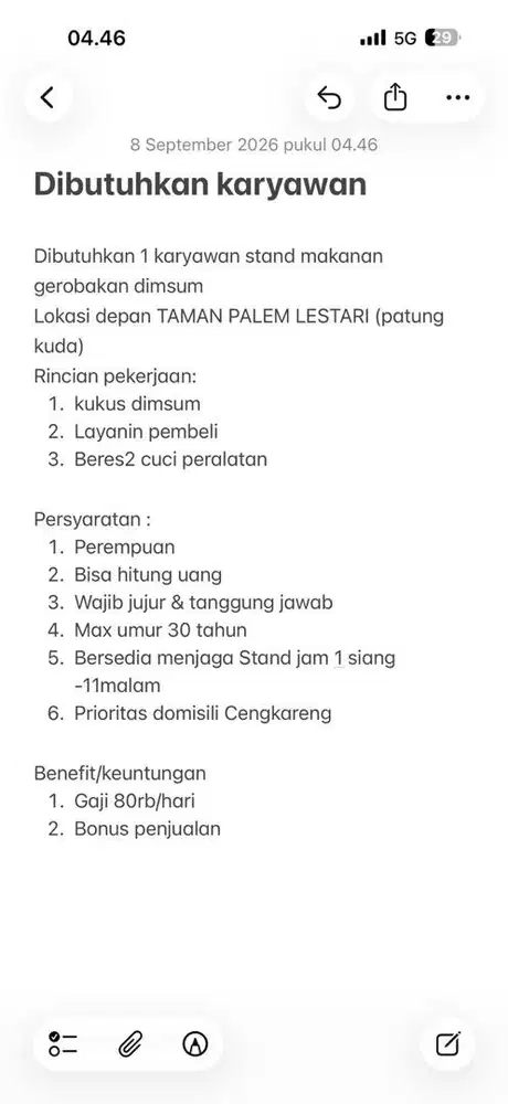 Loker jaga gerobakan